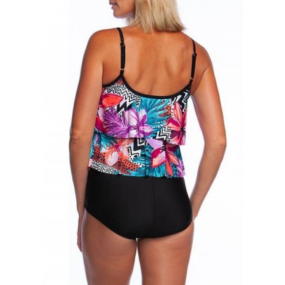 MAXINE OF HOLLYWOOD Floral Printed One Piece Swimsuit - Picture 4 of 4